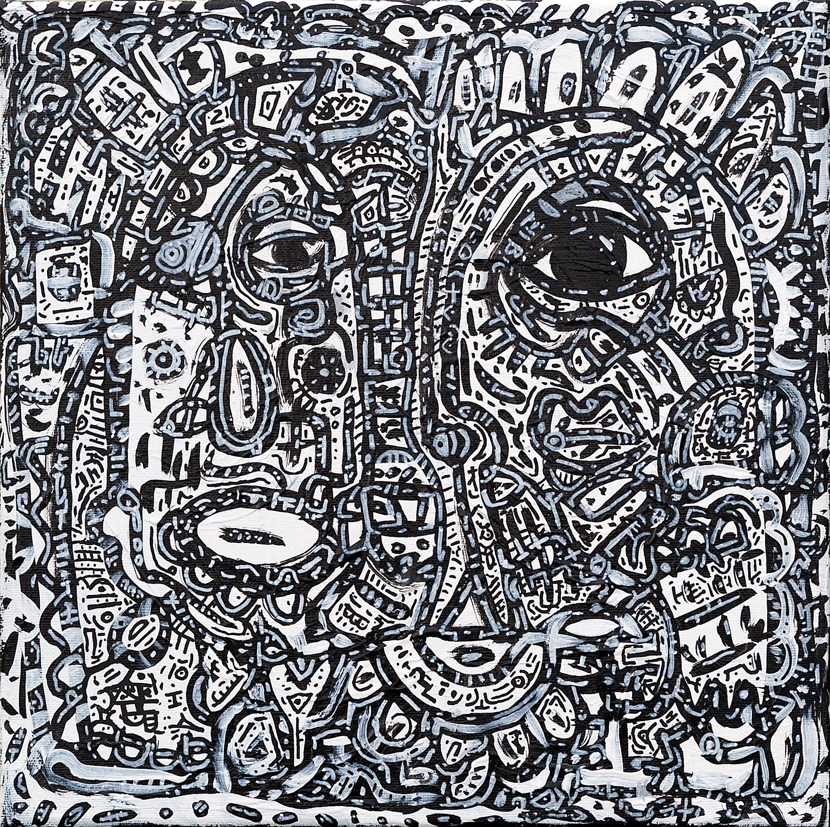 It all started with a cold night., a painting by Space Raphaël