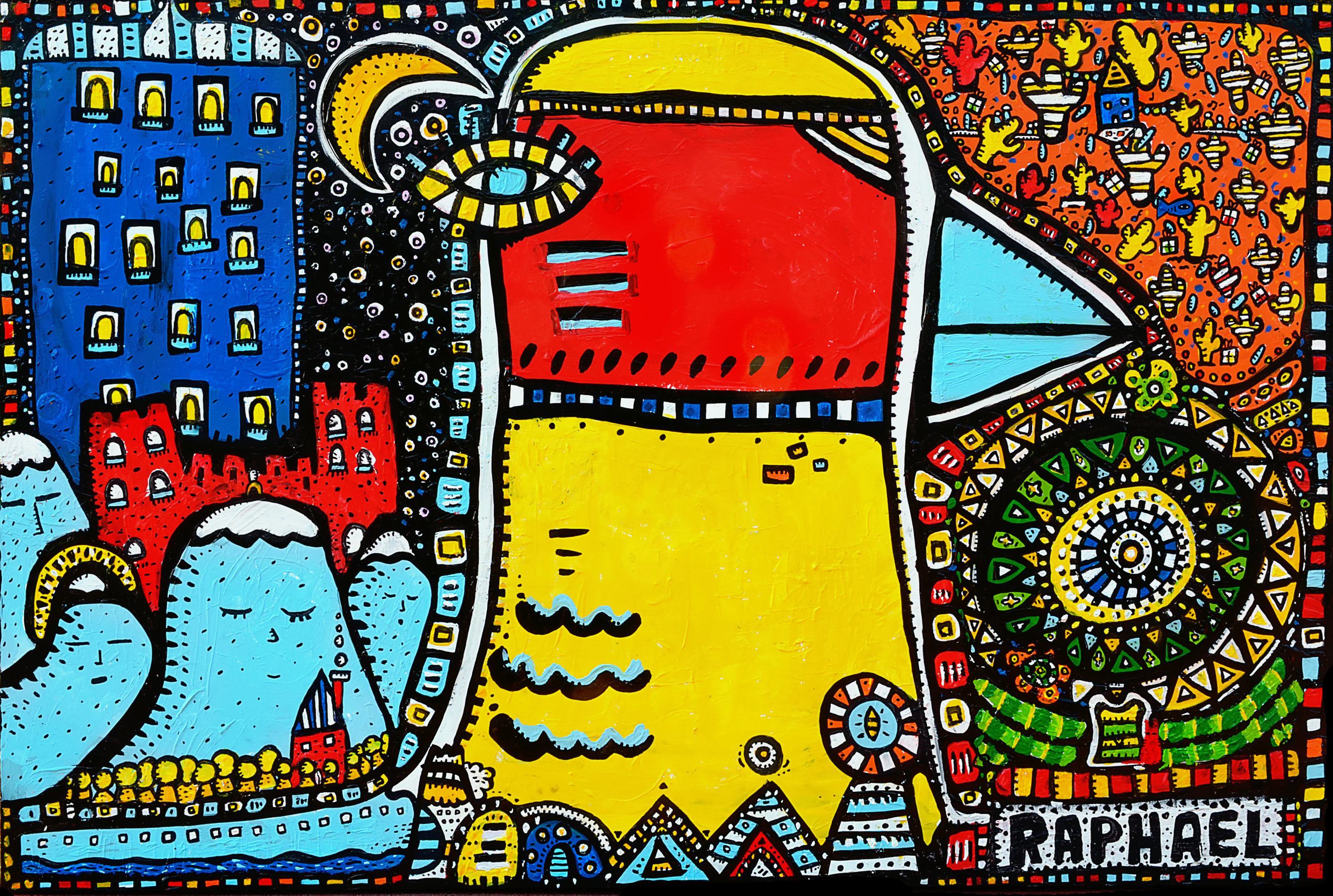 La Canopée, a painting by Space Raphaël