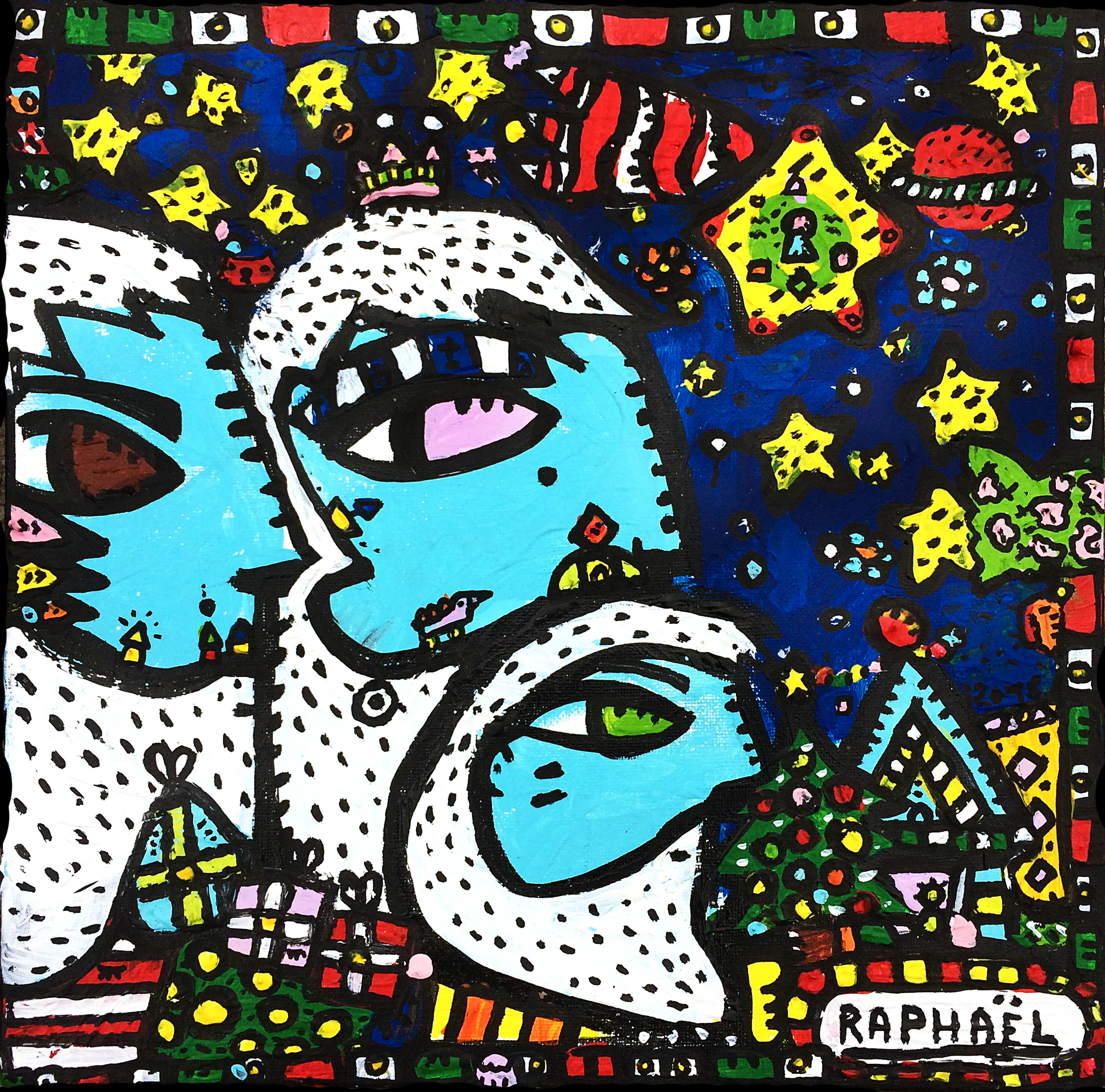 Rois Sages, a painting by Space Raphaël