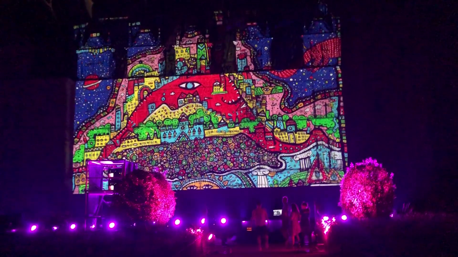 Making of Grand Renard at Castle Villandry, with artwork and music Tonight by Space Raphaël